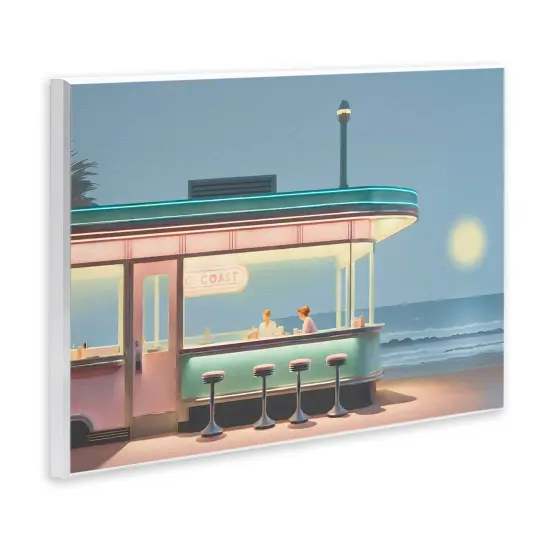 Stupell Industries Evening Diner on Beach Wall Plaque By Noah Bay {3}