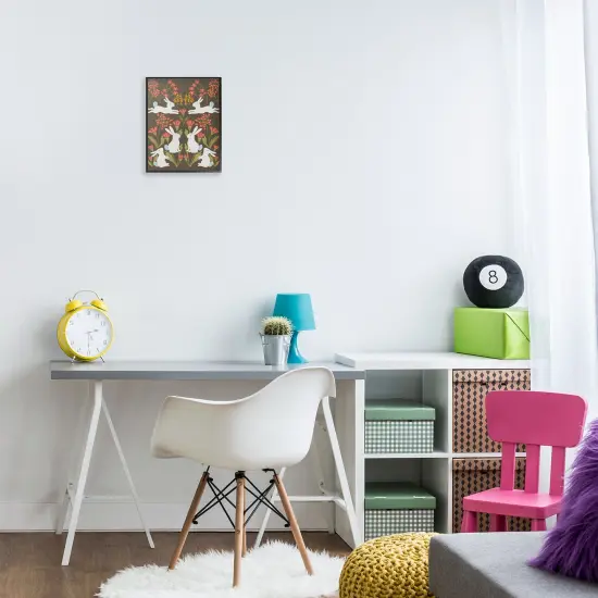 Stupell Industries Wild Spring Blooms & Rabbits Framed Giclee By Regina Moore {8}