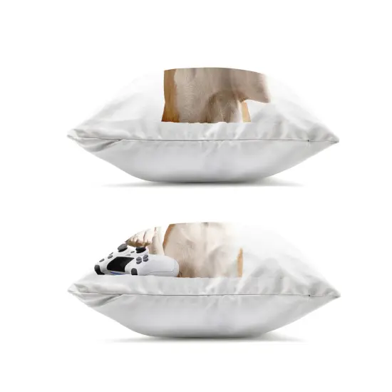 Stupell Industries Video Game Dogs with VR 2pc Outdoor Printed Pillow Set design by CAD Designs, 18 x 7 x 18 {2}