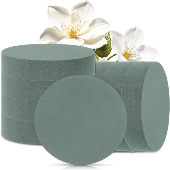 12 Packs Round Floral Foam Block Florist Supplies {1}