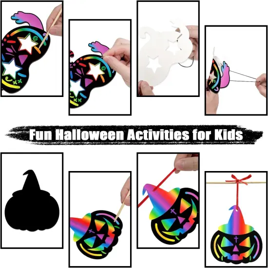Halloween Scratch Paper Art Set {3}