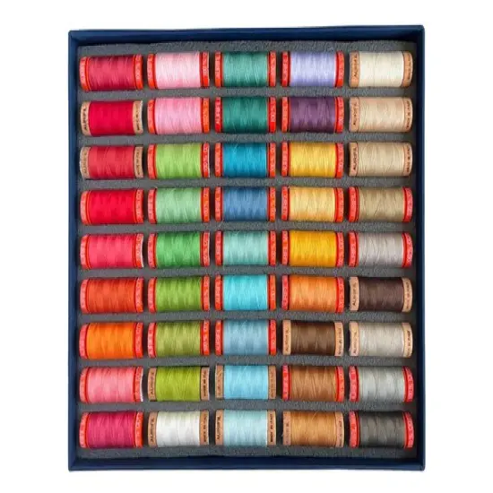 Aurifil Honey Bee Essentials Thread Set by Lori Holt | (45 Assorted Cotton Small Spools) {3}