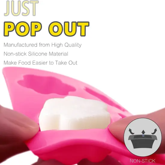 Reusable Silicone Molds with Puppy Dog Paw and Bone Shaped (2 Pack) {3}