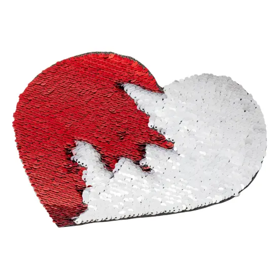 Craft Express Red Sequin Small Heart-Red, 4.75" x 4",2 pack {4}