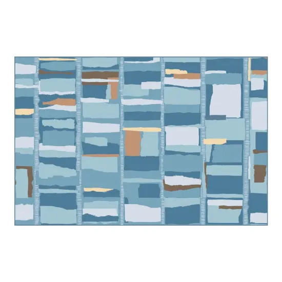 Kaplan Early Learning Company Mountain Clouds Carpet - 6' x 9' Rectangle {1}