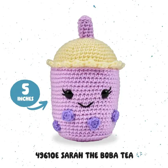 Complete Crochet Kit, Sarah The Boba Tea, 5" {2}
