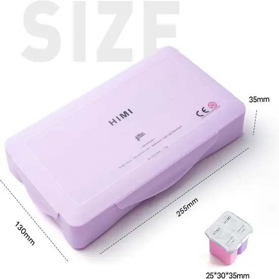 Twin Cup Jelly Gouache Paint Set, 36 Colors 12g, Jelly Cup Design, Non Toxic Paint for Canvas and Paper, Art Supplies for Professionals (Purple Case) {3}