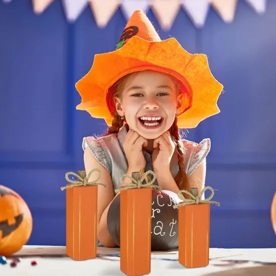 3 Pcs Fall Table Sign Rustic Centerpieces {2}