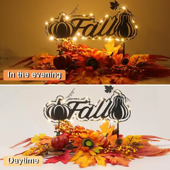 Fall Pumpkin Centerpiece Decoration {2}