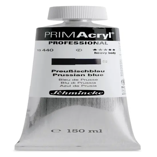 Schmincke Primacryl Professional Acrylic Paint - Prussian Blue, 150 ml Tube {1}