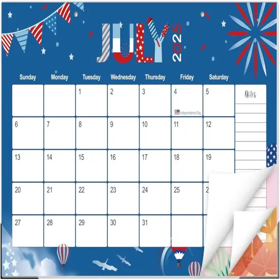 Desk Calendar 2025-2026 - June 19 Month Blue - 17"x11.5" {1}