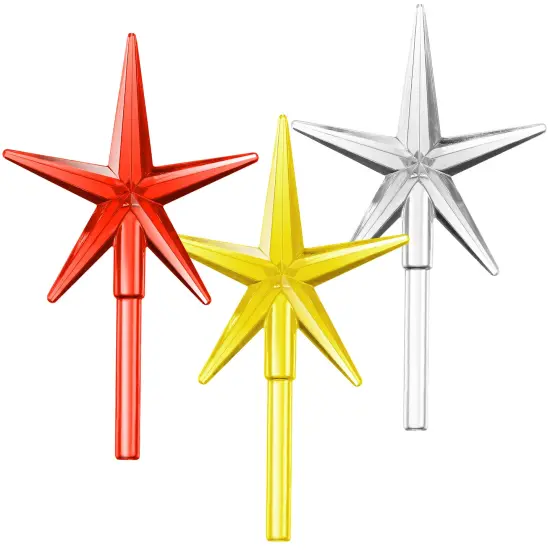 Casafield Ceramic Christmas Tree Replacement Lights - 108 Multi-color Bulbs and 3 Star Toppers {6}