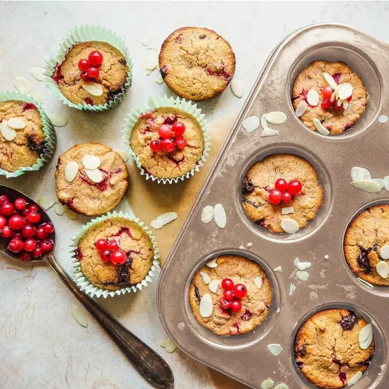 Muffin Pan for Baking, Nonstick Cupcake Pan Set of 2, 12-Cup Muffin Tin, Premium Round Cheesecake Pans, Dishwasher Safe - Gold Grey {2}