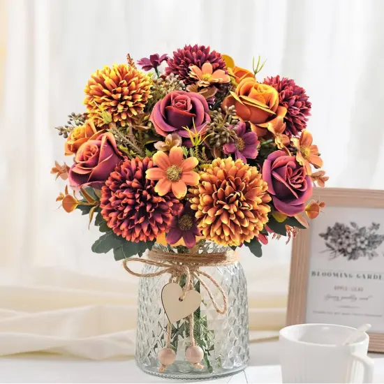 3 Pcs Artificial Fall Flowers {3}