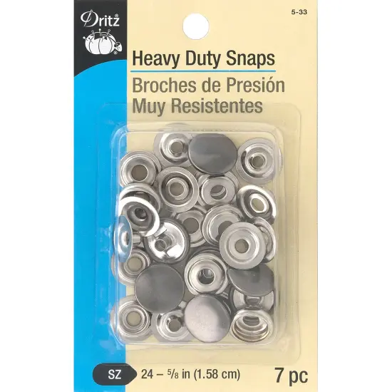 Dritz Heavy-Duty Snaps 5/8" 7/Pkg {2}