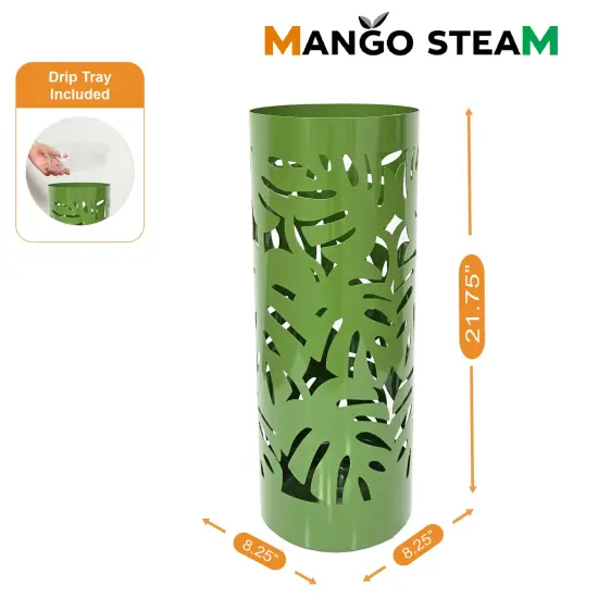 Mango Steam Round Leaf Umbrella Stand, Green {2}