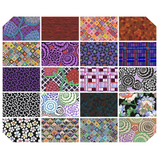 Kaffe Fassett 5" Square Pack (Charm Pack) in Dark by Kaffe Fassett for Free Spirit (FB6CPGP.FEB24DARK) {2}
