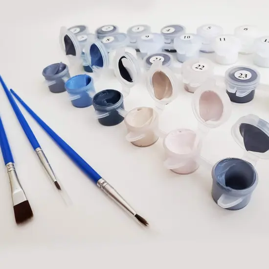 Paint by Numbers Kit for Adults on Canvas with Paintbrushes Color Acrylic DIY Drawing Premium Quality Colorwork Paintwork {3}