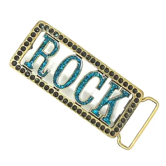 Belt Buckle Glazed Colored Babe Rock Love 1 Inch loop {3}