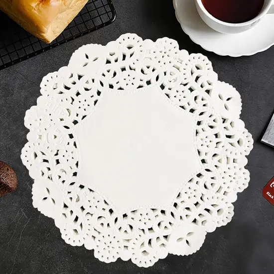 Paper Doilies, Round Lace Doilies Paper, 100Pcs Decorative Paper Placemats {1}