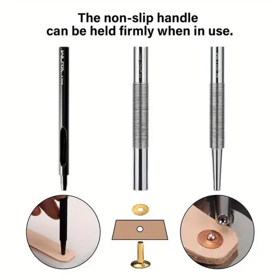 Rivet Tools Stainless Steel DIY Craft Supplies with Brass Rivets {2}