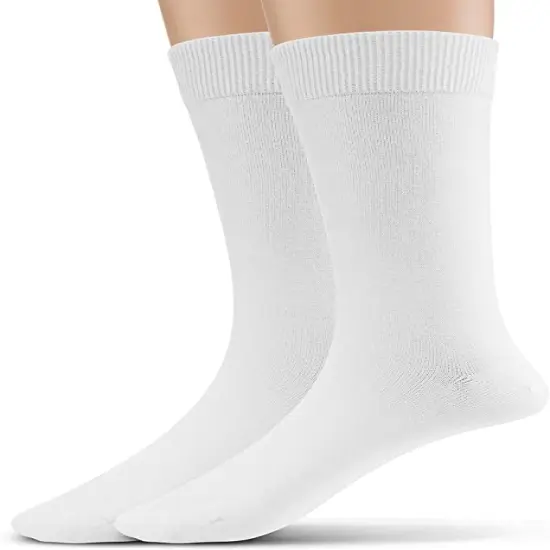 Craft Express 1 Pair 17" Sublimation Tube Socks &ndash; White Polyester {4}