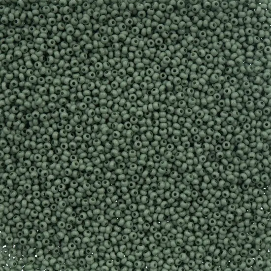 John Bead 11/0 Opaque Dyed Solgel Czech Glass Seed Beads, 250g Eucalyptus {1}
