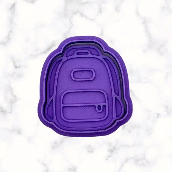 Backpack (A) Cookie Cutter and Stamp {3}