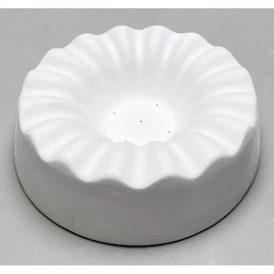 6" x 6" x 2" Fluted Slump Glass Fusing Kiln Mold {2}