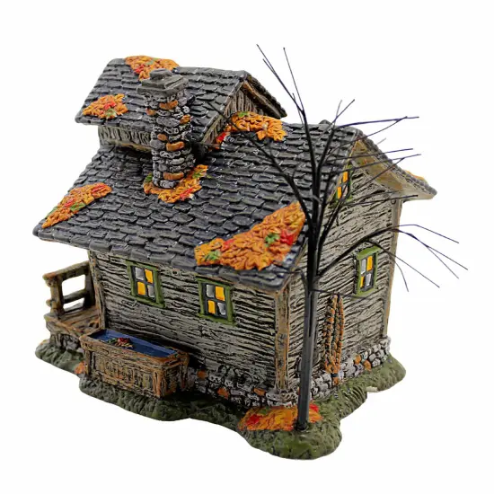 Department 56 Villages 7.25 In Ichabod Crane's House Halloween Building , Lighted Halloween Decor Halloween Snow Village Multicolored {3}