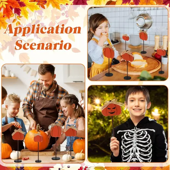 3 Pcs Fall Pumpkin Table Centerpieces {5}