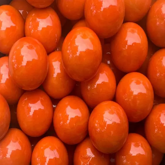 YOU CHOOSE COLOR Glass Marbles 25mm (1 inch) SHOOTER Taw Lot of 5 Orange {2}