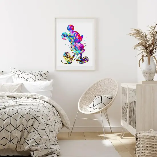 Oil Painting Paint by Number Kit for Adults, Colorful Animal Paint by Numbers for Kids, 16 x 20 inch (Color Mouse, Without Frame) {6}