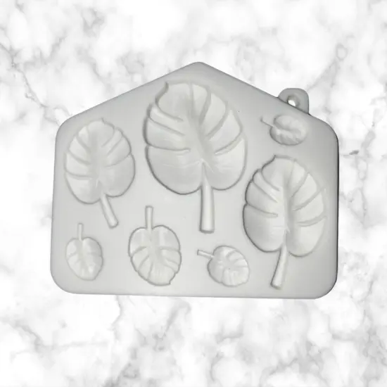 Monstera Tropical Leaves Silicone Mold 7 cavity {4}