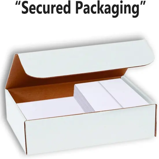 White Cardstock Thick Paper Blank Place Tent Folded A2 Cards - Greeting Invitations Stationary - 4 1/4 x 5 1/2" Heavy weight 80 lb Card Stock for Printer (Bright) {4}