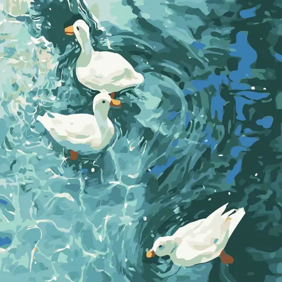 Diamond Painting Kits for Adults, 5D Swan Lake Diamond Art Kits for Beginners, DIY Full Drill Paint with Diamonds for Home Wall Decor 12 x 16 Inch {1}