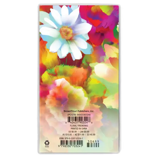 Floral Fireworks | 2026-2027 3.5 x 6.5 Inch Two Year Monthly Pocket Planner Calendar {2}