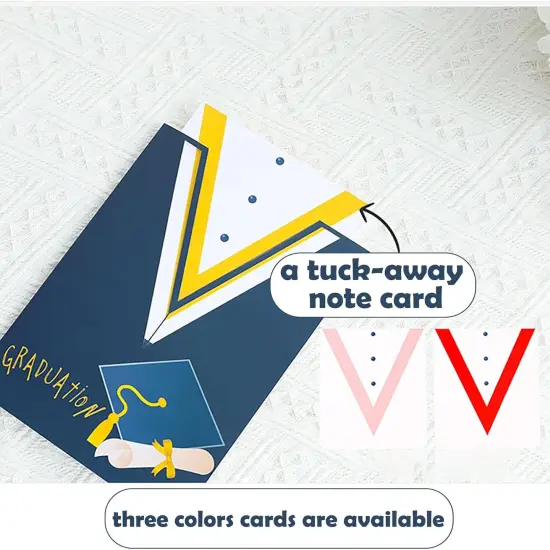 Graduation Pop Up Card &ndash; 3D Graduation Cap Greeting Card with Envelope & Blank Note &ndash; Handmade Congratulations Card for College, High School, or University &ndash; Gift for Him, Her, Class of 2025 {2}