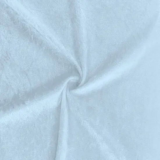 1 Yard Baby Blue Crushed Panne Velour Fabric 58/60" Wide Soft Stretch Velvet 100% Polyester {1}