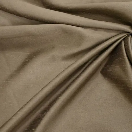 1 Yard Two Tone Black Taupe Oscar Shantung Fabric Glamorous Nylon Blend 58/60" Wide {1}