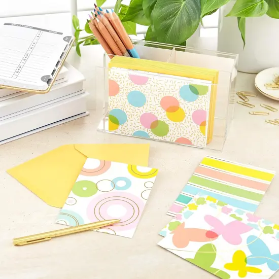 Blank Cards Assortment, Spring Flowers and Butterflies (24 Cards with Envelopes) {2}