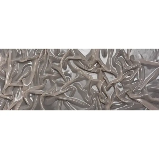 1 Yard Silver on Pink Liquid Sheen Metallic Polyester Chiffon Sheer 60" Width Fabric {4}