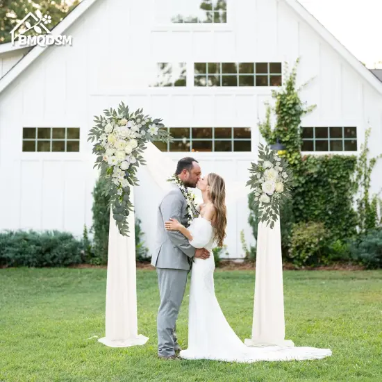 Set of 2 - Wedding Arch Flowers,Wedding Decor and Artificial Flower Arrangements {5}