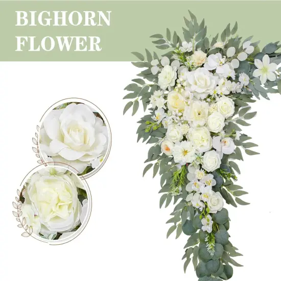 Set of 2 - Wedding Arch Flowers,Wedding Decor and Artificial Flower Arrangements {2}