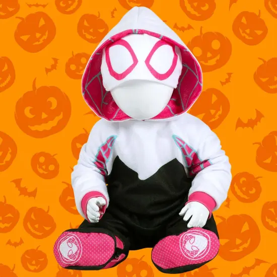 Marvel Ghost Spider Classic Costume Printed Jumpsuit for Infants {2}