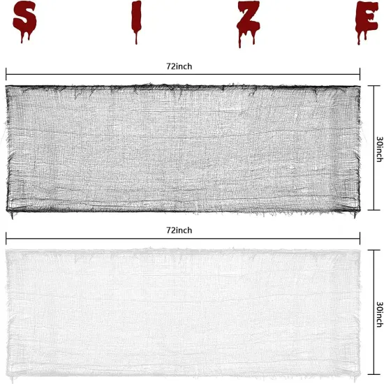 8 Pack Halloween Creepy Cloth, 72 x 30 Inch {2}