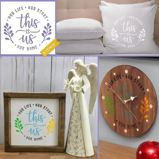 Farmhouse Stencils Farm Theme Reusable Stencils for Painting {4}