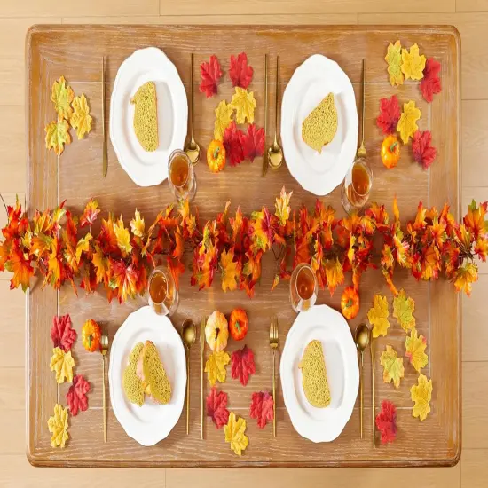 Fall Garland 6.5ft/Piece Fall Maple Leaf Garlands {2}
