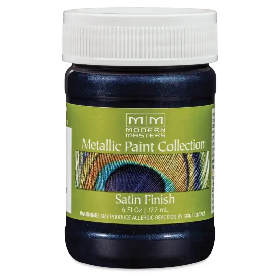 Modern Masters Metallic Paint - Black Sapphire, 177 ml jar {1}
