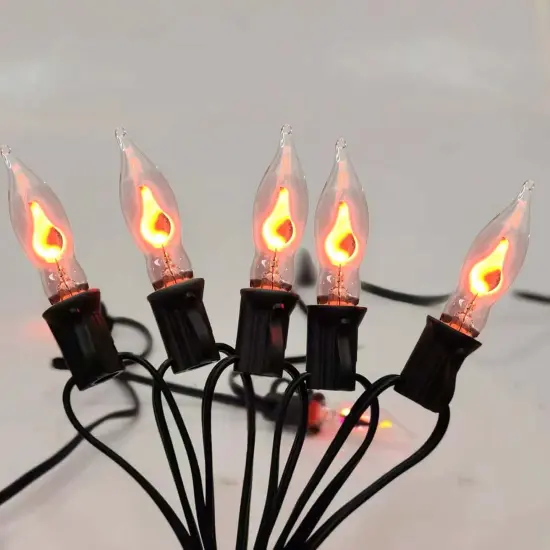 10FT C18 Halloween Flicker Flame String Lights {1}